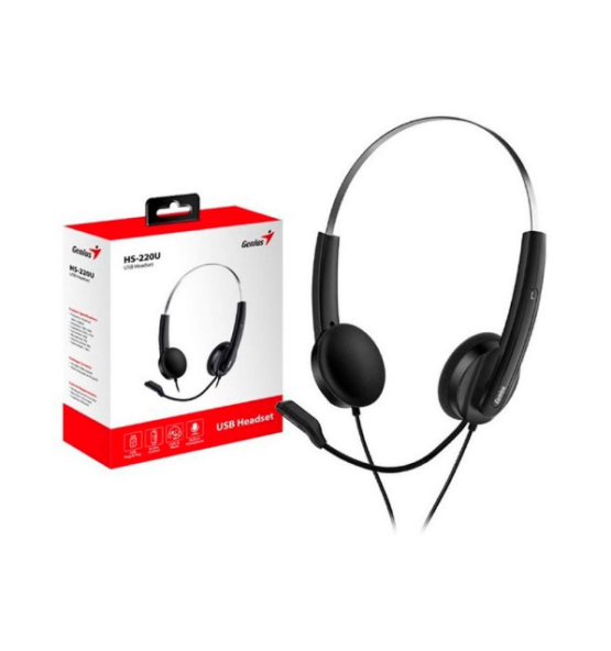 Diadema USB Genius HS-220U Negro