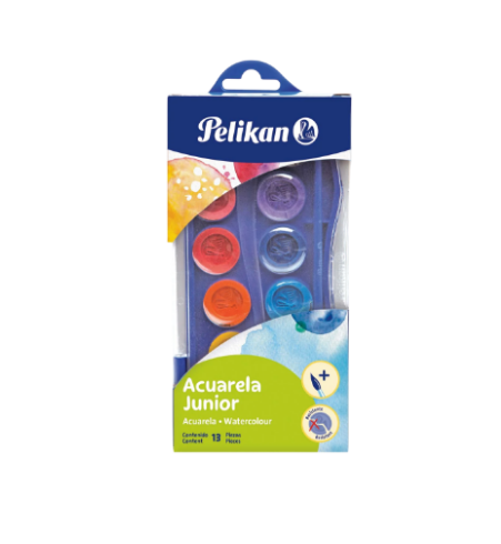 Acuarela Junior colores surtidos X 12