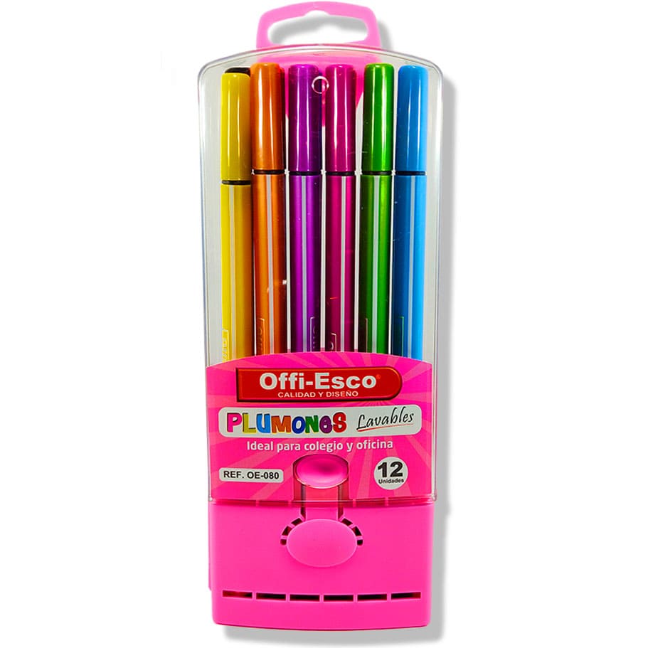 Plumones Offi Esco Lavable x12