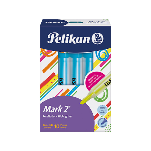 Resaltadores Mark 2 Caja x10 Azul 1