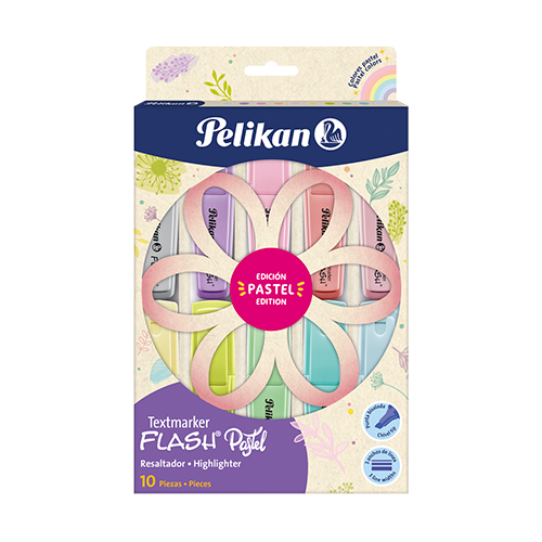 Resaltadores Pelikan Flash Caja x10 und