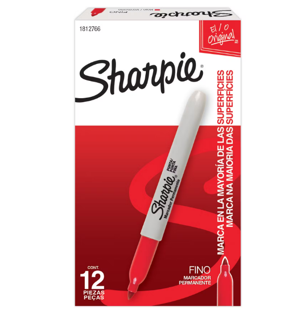 sharpie rojo