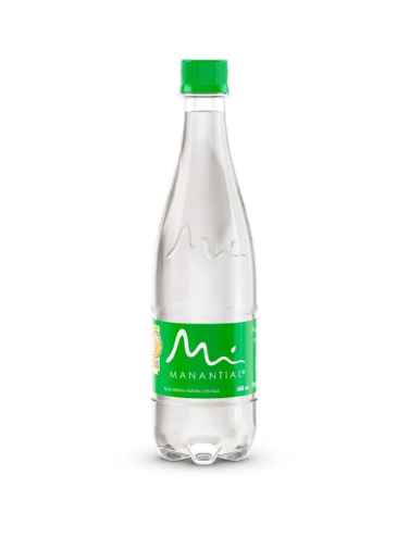 Agua Manantial con Gas 600 Ml