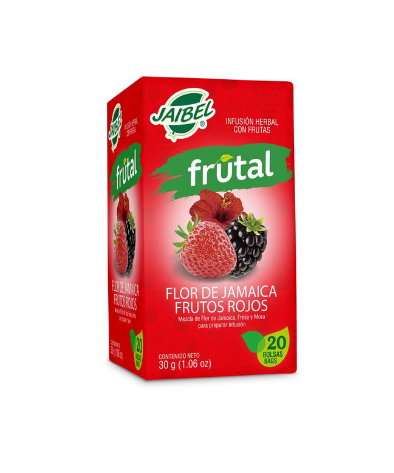 Aromatica Jaibel Frutal Flor De Jamaica Frutos Rojos x20 Und