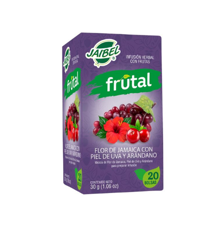 Aromatica Jaibel Frutal Flor Jamaica Uva Y Arandonos X 20 Und