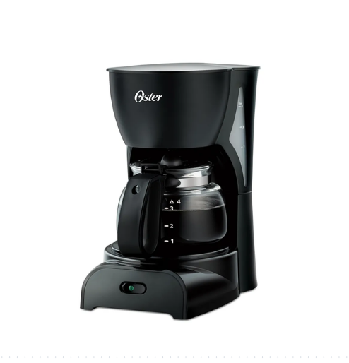 Cafetera Oster Negra de 4 Tazas