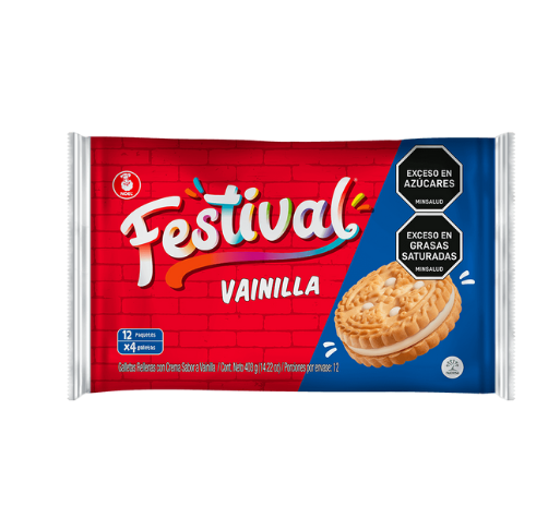 Galleta Festival Vainilla x12x4 Und