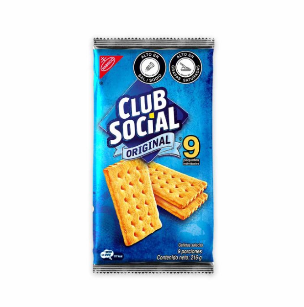 Galletas Club Social Original x 24gr x 9 Unidades