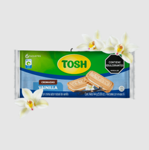 Galletas Toch sandwich Vainilla x6 Pqts