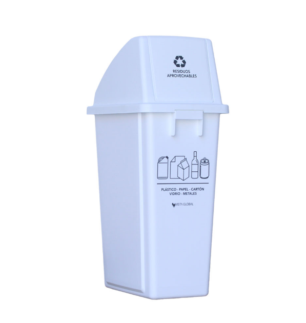 Papelera Blanca de 60 litros