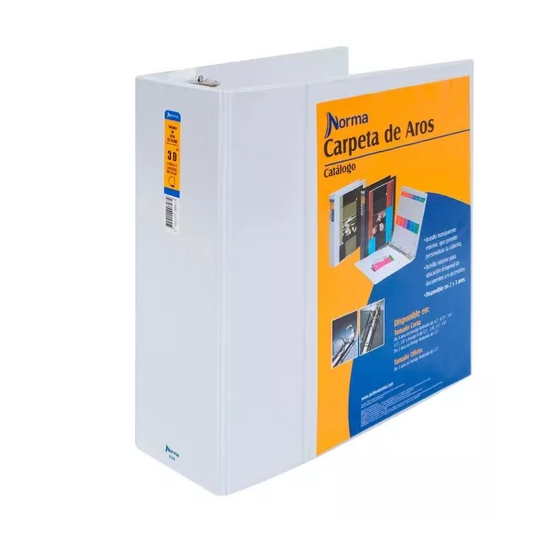 Pasta Catalogo Norma  Aros 3.0 Blanca