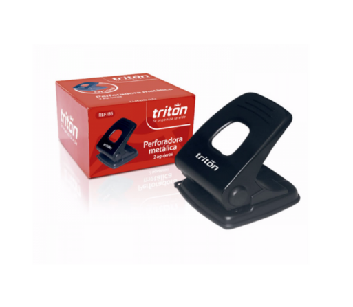 Perforadora Semi Industrial Triton Metalica Oficina 2 Huecos
