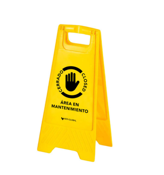 Señal de prevencion Area en Mantenimiento