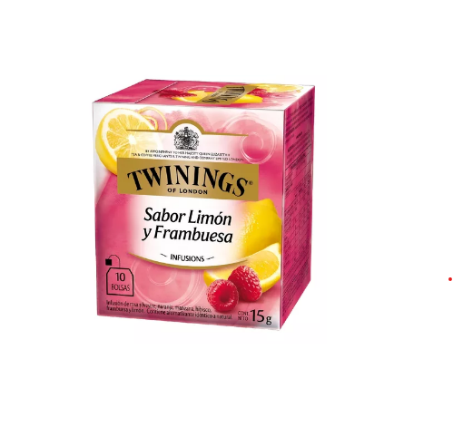 Te Twinings Limon y Frambuesa Infusion Caja X10 Sobres