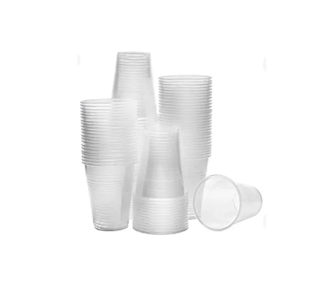 Vasos 7 onz transparente wau X 50 Und