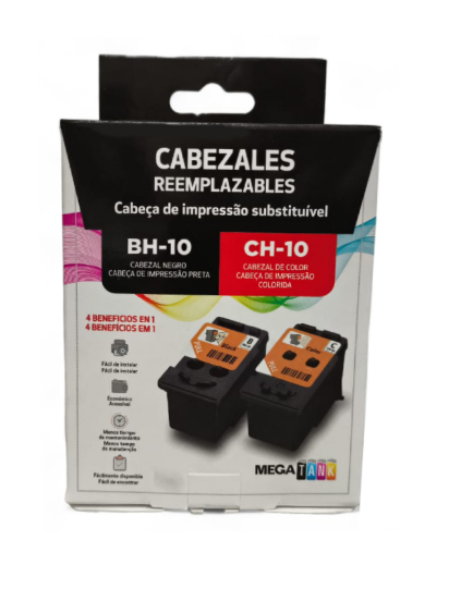Cabezal de impresion Canon BH 10 Negro y CH 10 Color