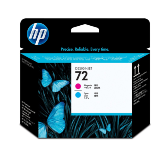 Cabezal de impresión HP 72 Magenta y Cian Original