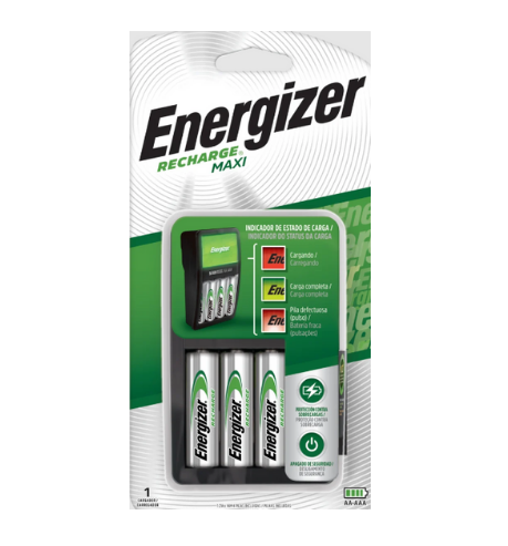 Cargador Energizer MAXI para 4 pilas 