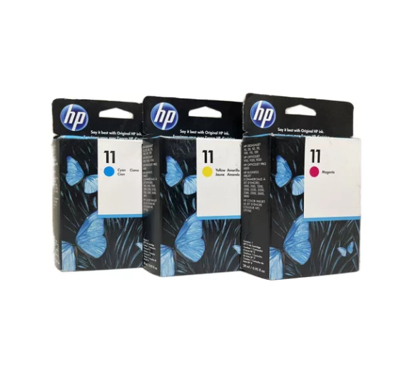 Cartuchos Hp 11 Kit X3 Cian-magenta-amarillo