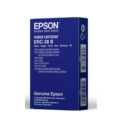 Cinta Epson ERC 38B Negro
