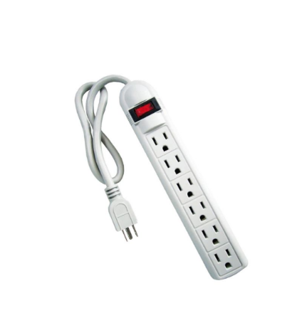 Multitoma 6 Salidas Polo a Tierra Cable 1 mt
