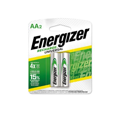 Pila AA Recargable Energizer Universal 1
