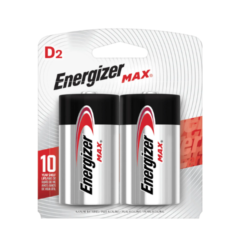 Pila Alcalina Energizer Max D2 ENERGEIZER