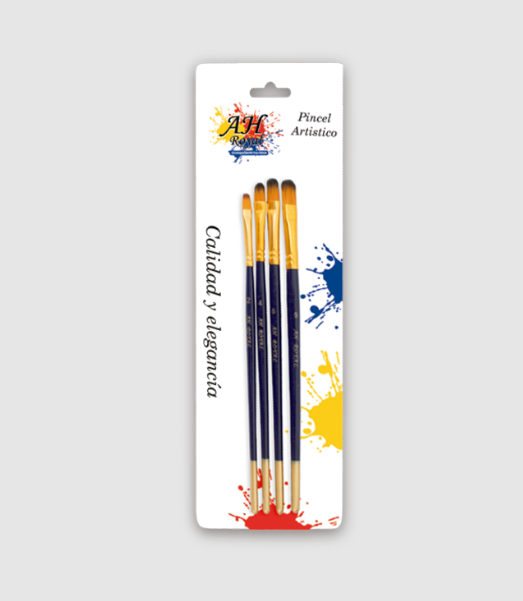 Pincel AH ROYAL Juego Lengua De Gato x4 2469