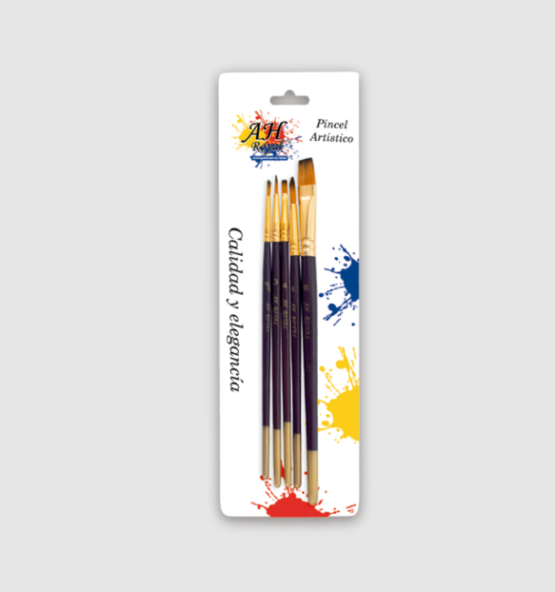 Pincel AH ROYAL Juego Surtido x 5
