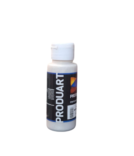 Pintura Acrilica Blanco Metalizado Produart de 60 C.C