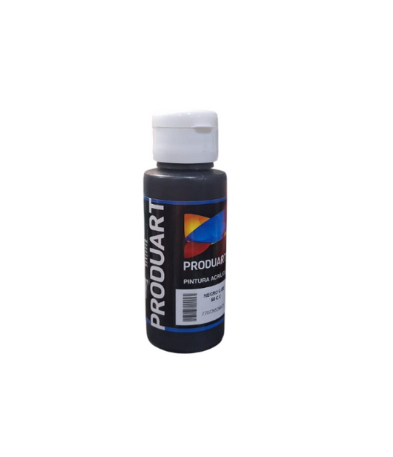 Pintura Acrilica Negra Produart de 60 C.C