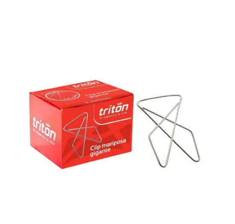 Clip Mariposa Triton Caja x50 Und