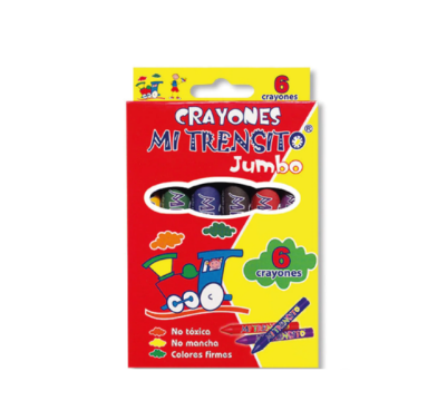 Crayones Mi Trensito Jumbo X 6