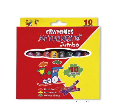 Crayones Mi Trensito Jumbo x10