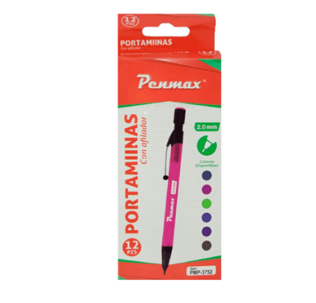 Portaminas Penmax 2mm x12 und
