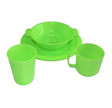 VAJILLA PLASTICA X 4