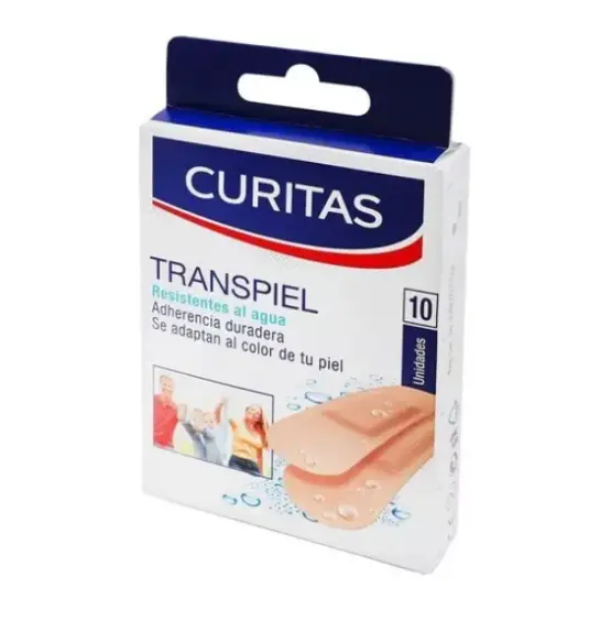 Curitas Transparentes Piel Caja por 100 Unidades