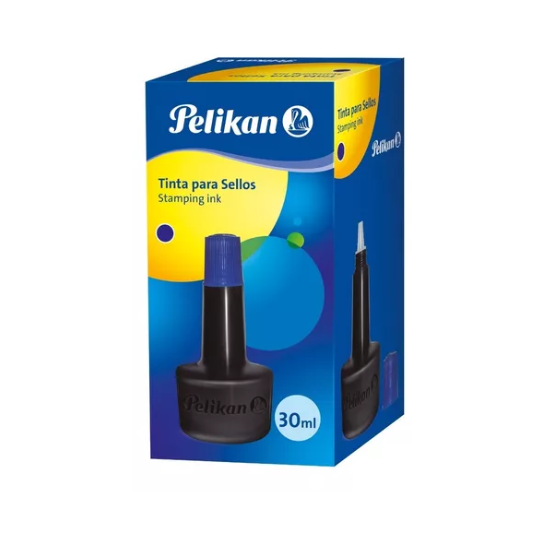 Tinta Para Sellos 30 Ml Pelikan Azul