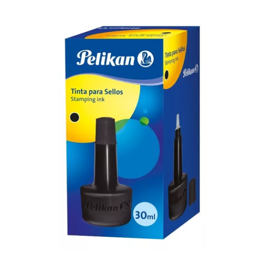 Tinta Para Sellos 30 Ml Pelikan Negro