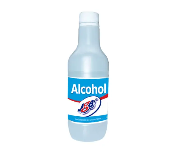 alcohol jgb 350 Alcohol Antiseptico al 70 en frasco de 350 ml