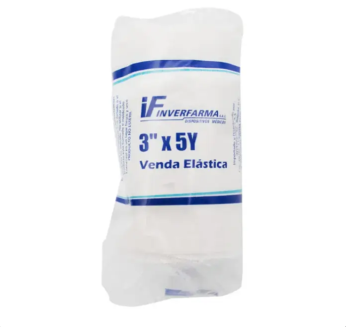 venda elastica 3 x 5 yardas blanco