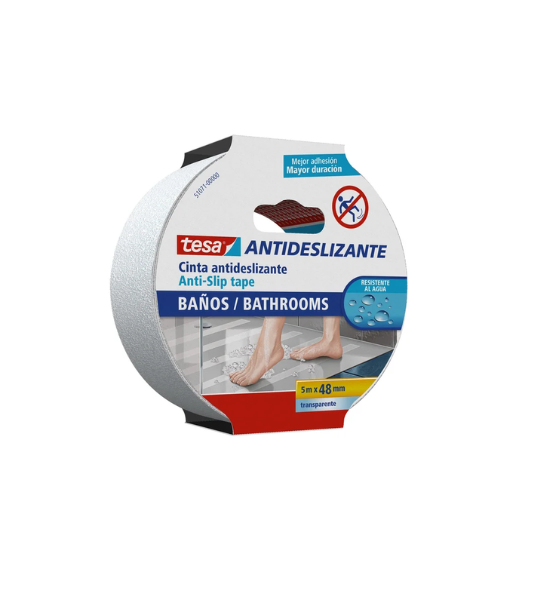 Cinta Antideslizante Banos Transparente 5M x 48mm