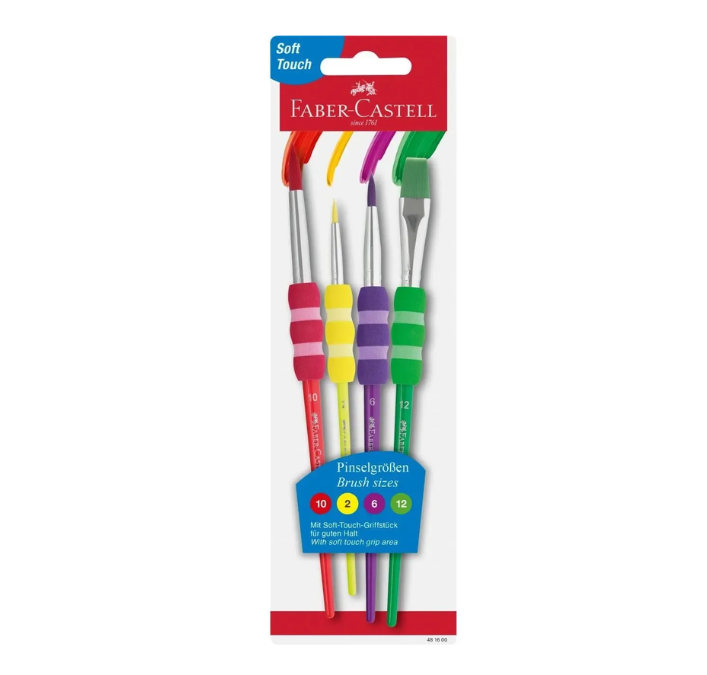 Juego de pinceles soft touch faber castell