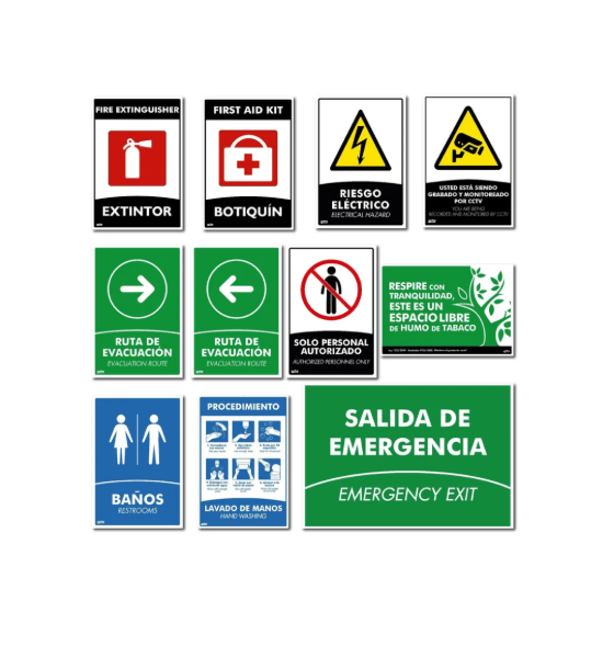 Kitx11 Senalizacion Fotoluminiscente para Oficinas o Locales