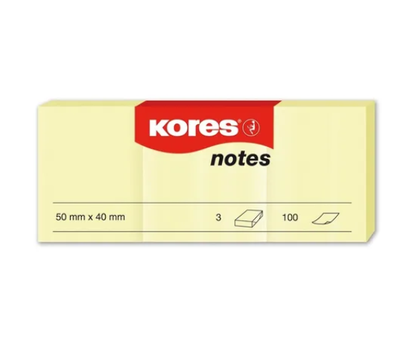 Notas Adhesivas 50X40 Kores X100 Hojas
