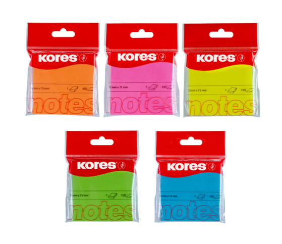 Notas Adhesivas 75X75 Kores X100 Hojas 1 1