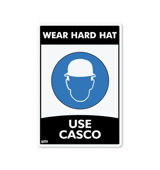 Señal “Use Casco” 22x15 cm