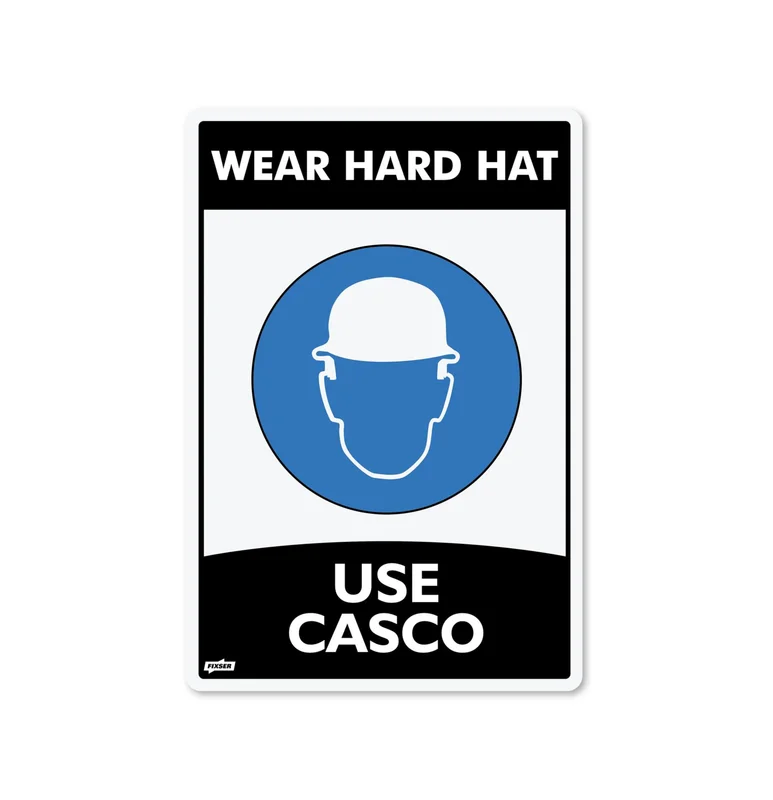 Senal Use Casco 22X15Cm